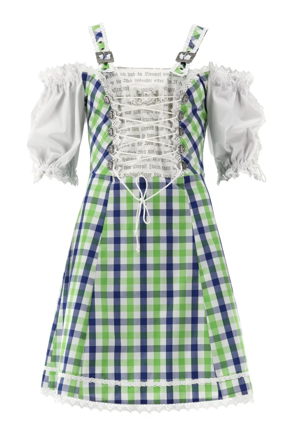 os-trachten-zeruma-trachtenkleid-damen-giftgr-n-gr-34-fest image 1