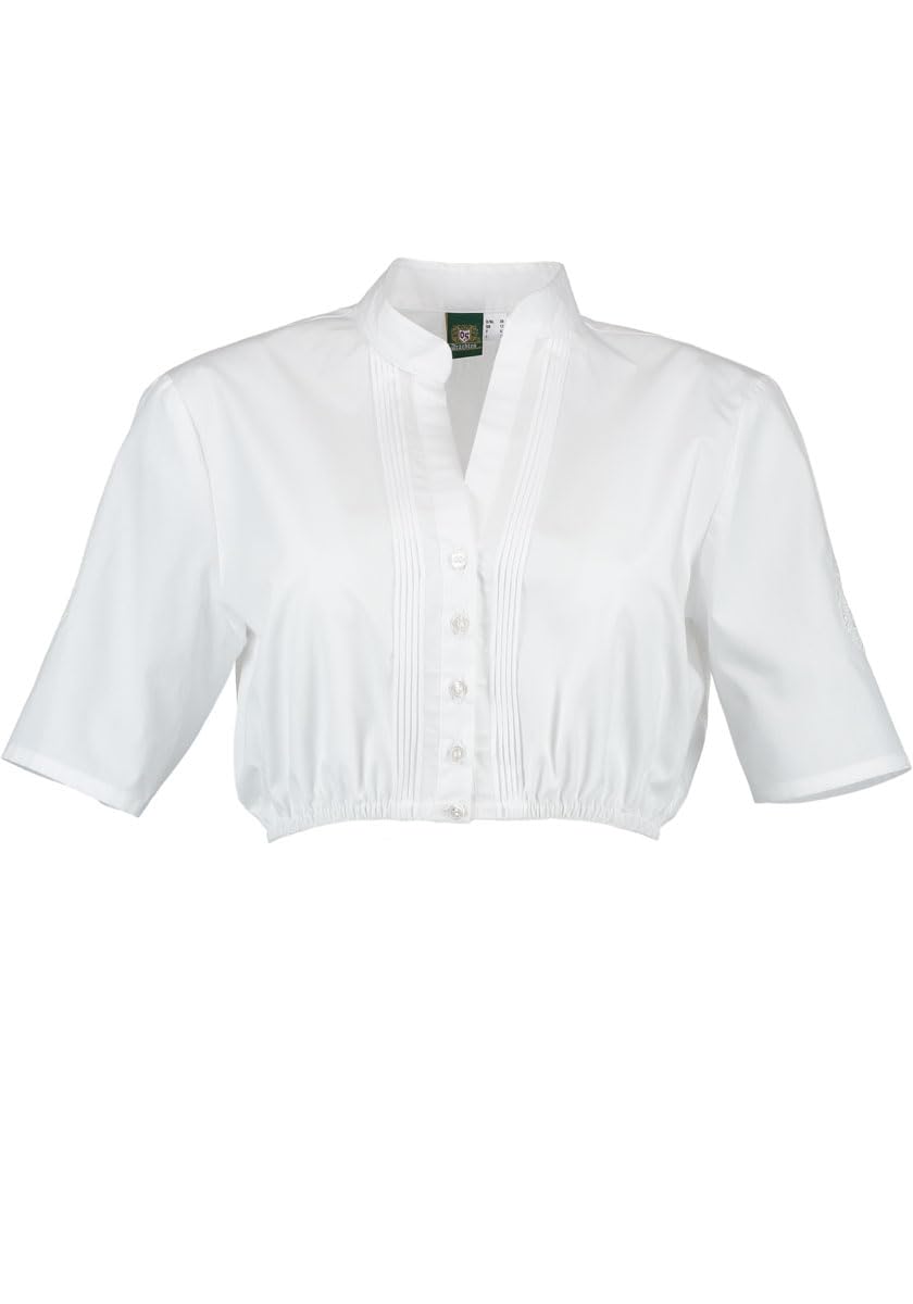 os-trachten-lorima-trachtenbluse-kurzarm-wei-unterziehbluse image 1