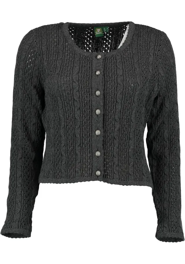 os-trachten-gnoyor-damen-strickjacke-34-anthrazit-baumwolle image 1