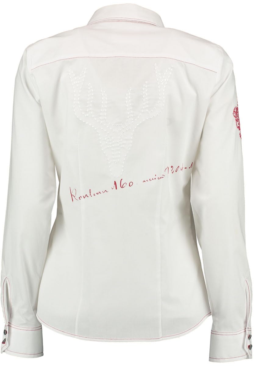 os-trachten-hubuna-damen-trachtenbluse-langarm-wei-rot image 3