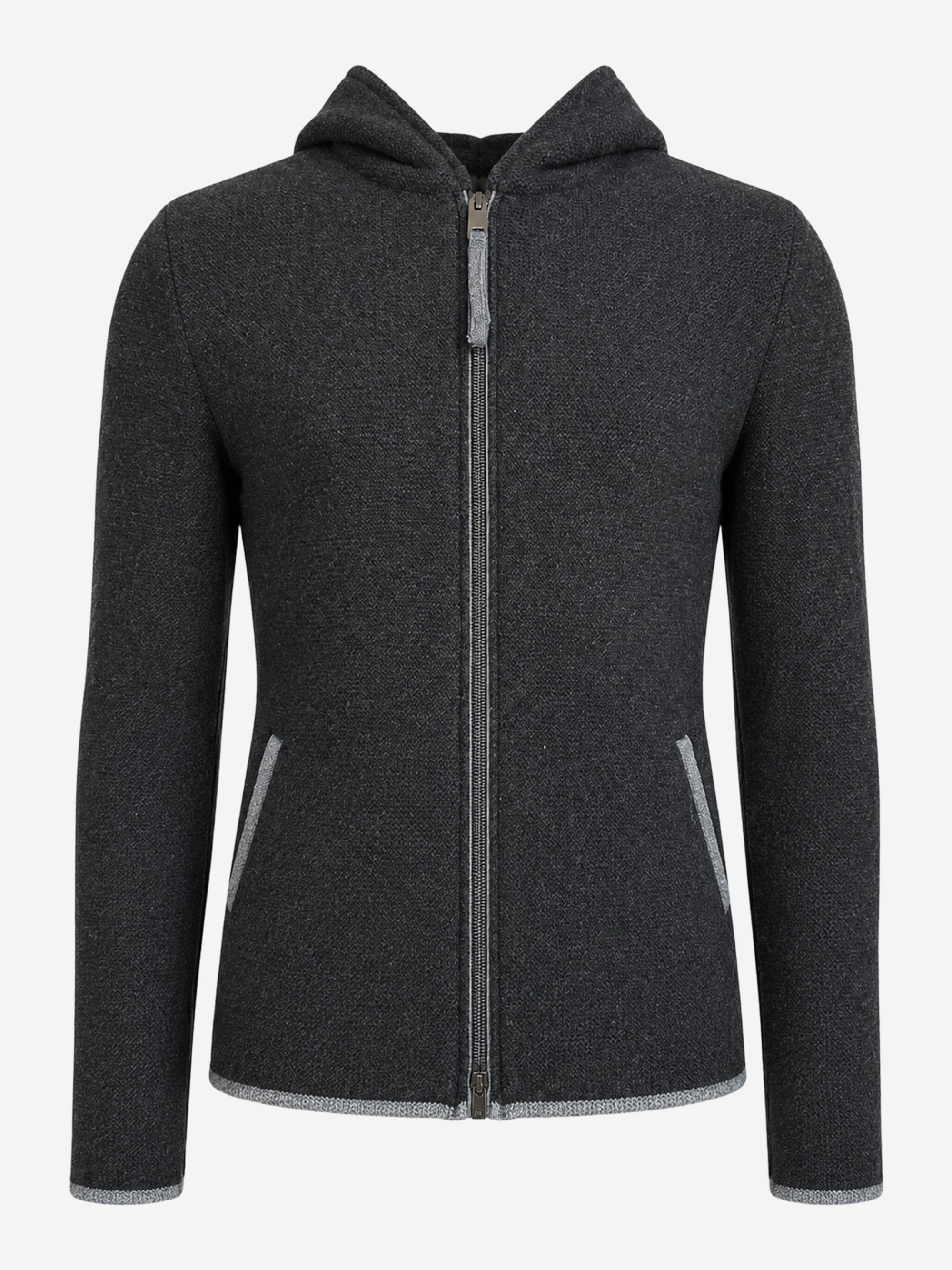 litzlfelder-herren-kapuzenjacke-basti-anthrazit-merino image 1