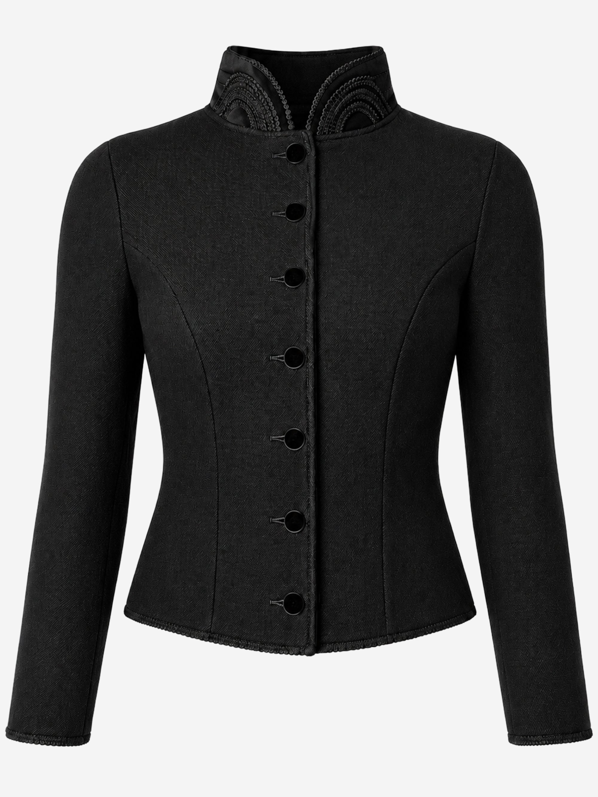 litzlfelder-amara-trachtenjacke-damen-schwarz-merinowolle image 1