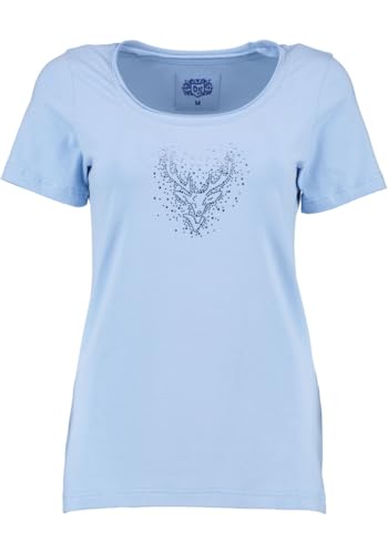 os-trachten-wimporo-t-shirt-damen-kurzarm-pailletten-hirsch image 6