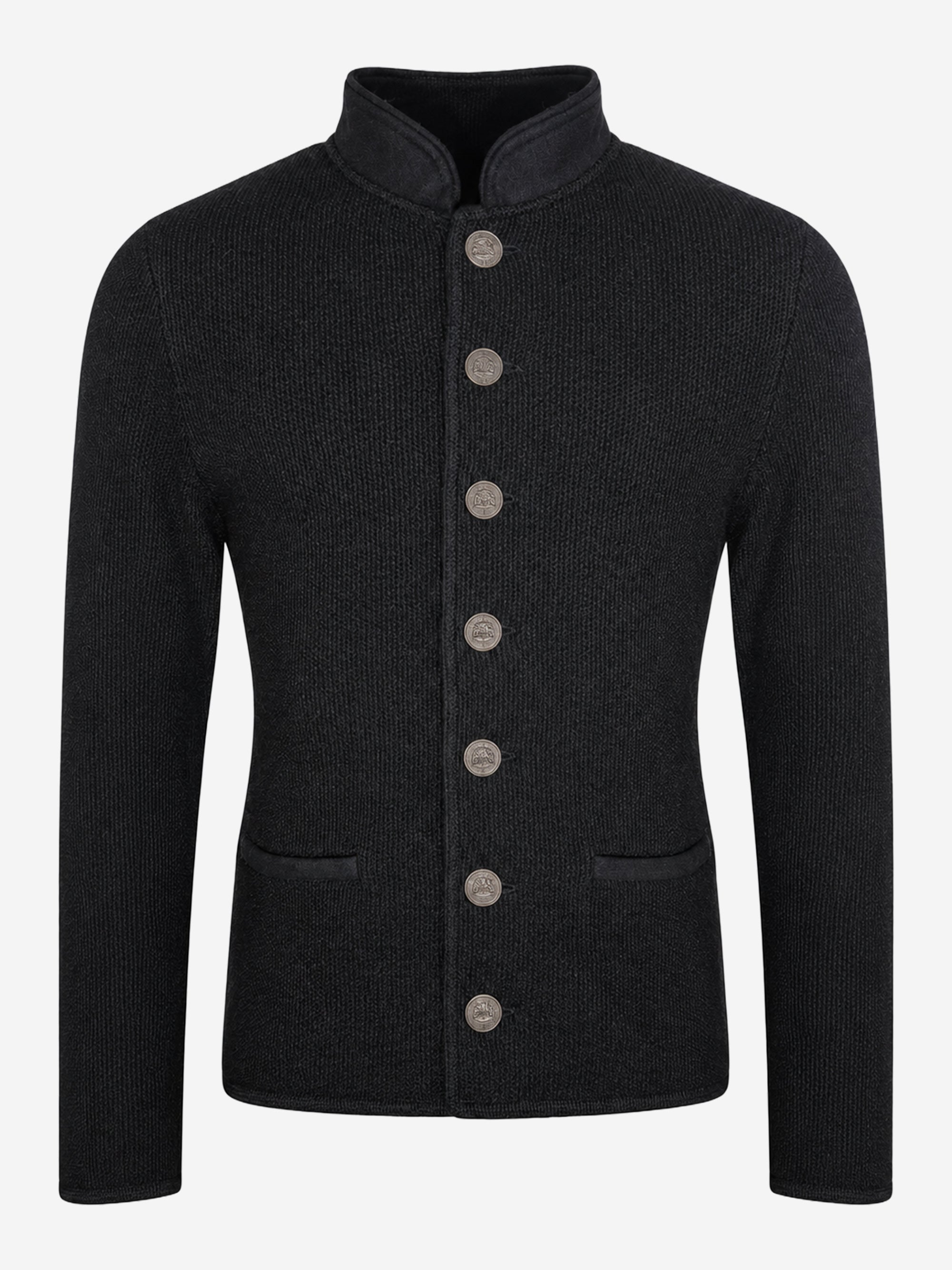 litzlfelder-felix-strickjacke-herren-schwarz-schurwolle image 1