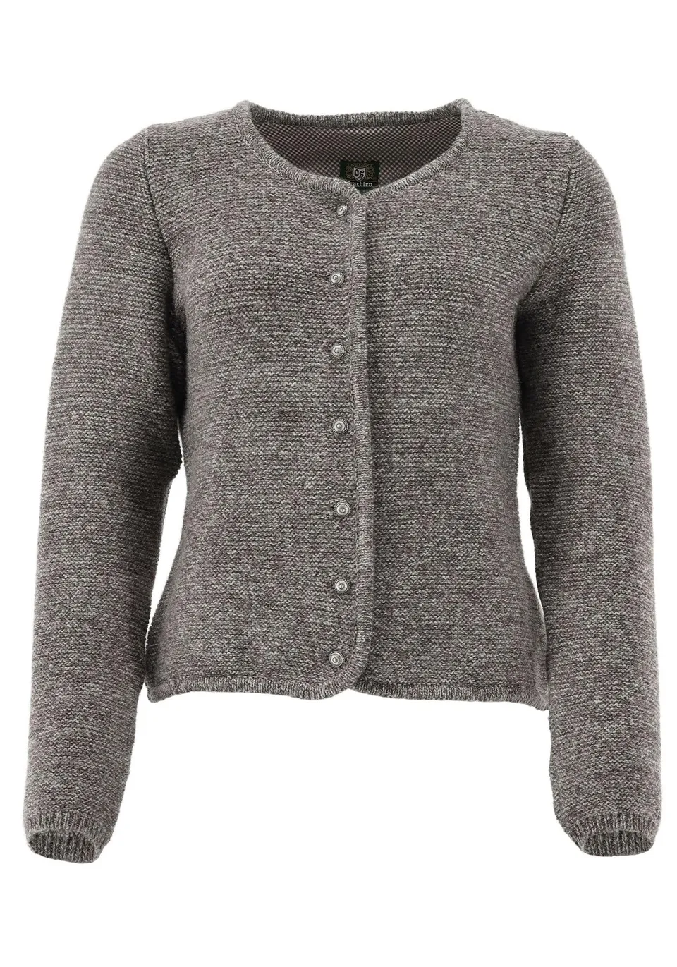 os-trachten-forivo-strickjacke-damen-rundhals-oliv image 1