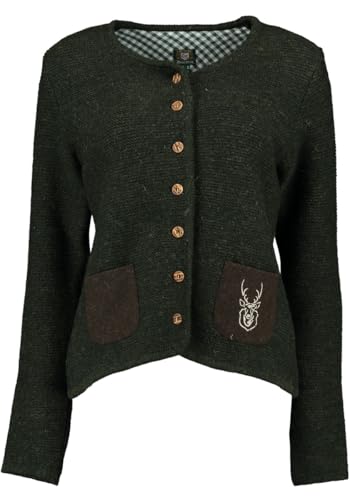 os-trachten-leunar-strickjacke-schurwolle-rundhals image 3