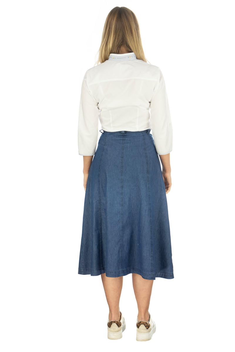 os-trachten-brujus-trachtenrock-damen-denim-wadenlang-40 image 4