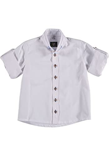 os-trachten-ojune-kinder-trachtenhemd-jungen-stehkragen-wei image 4