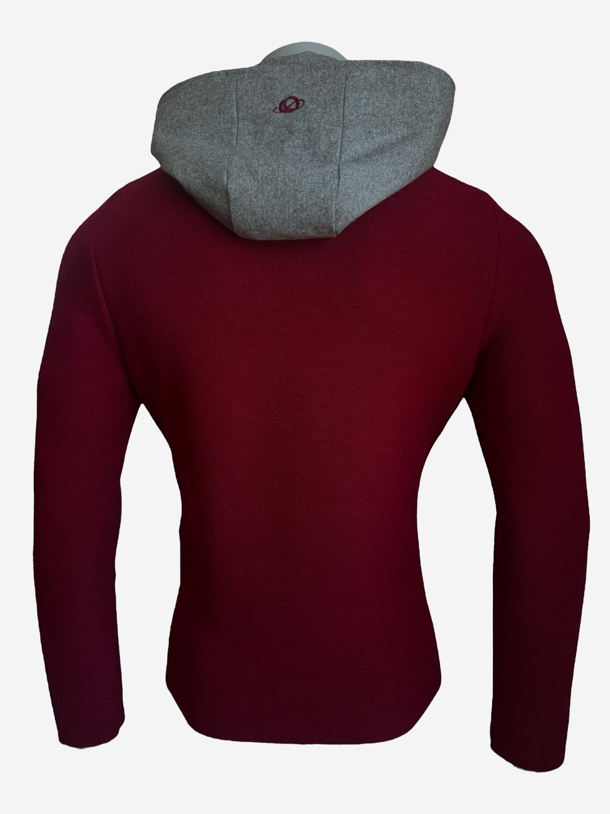 litzlfelder-emilian-kapuzenjacke-herren-merlotrot-merino image 2