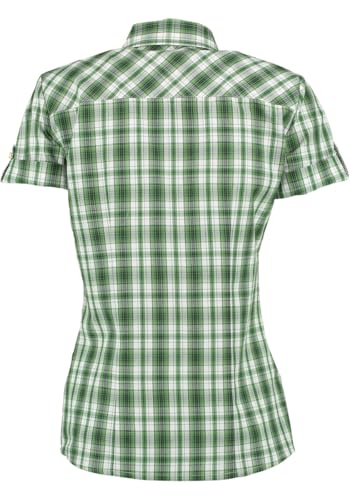 os-trachten-nootam-trachtenbluse-kurzarm-karo-edelwei-baumwolle image 4