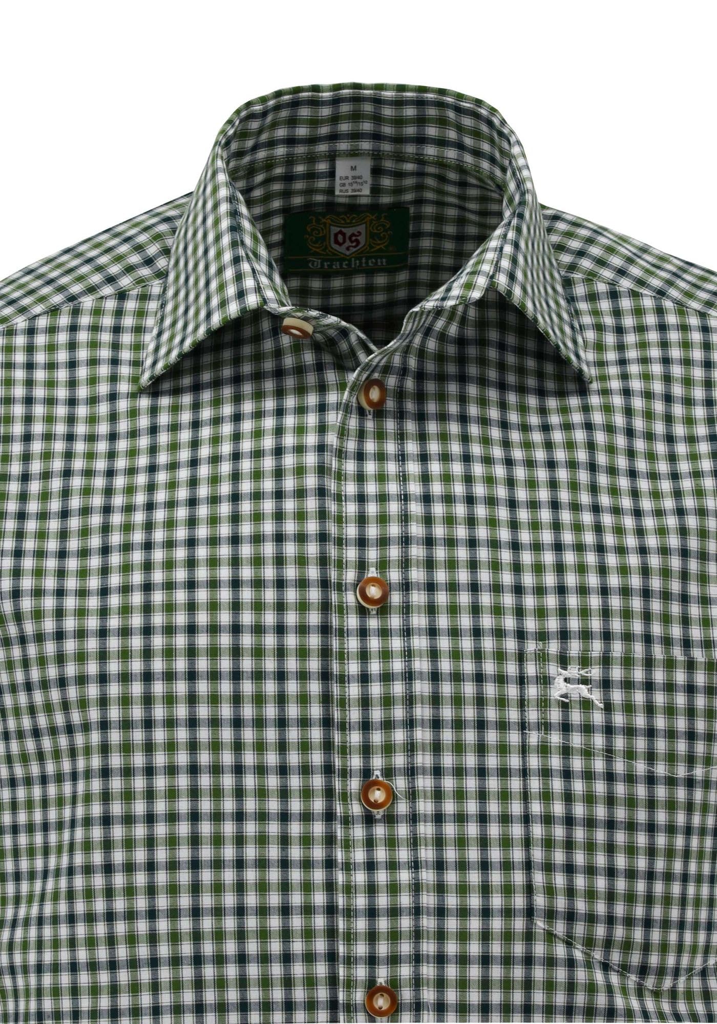 os-trachten-ipuve-trachtenhemd-herren-kurzarm-43-44-slim-line image 3