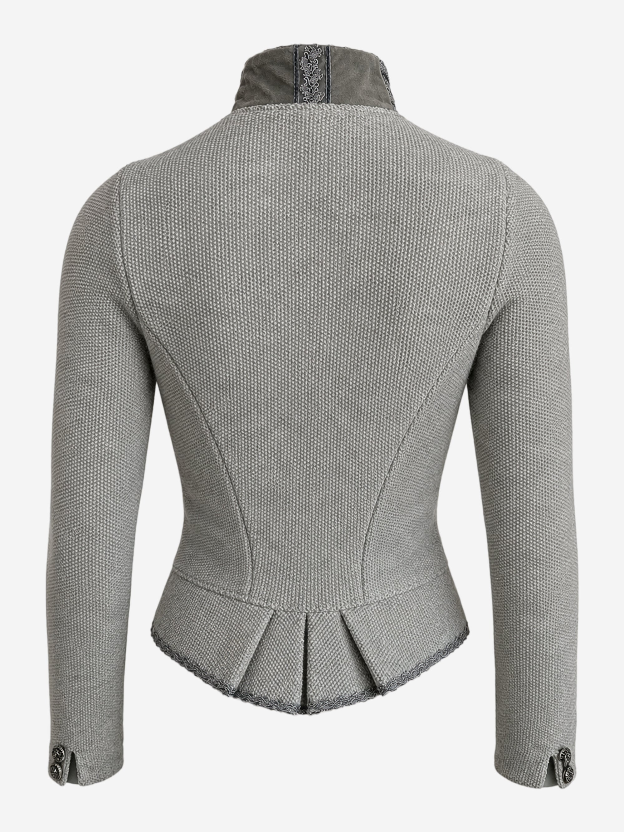 litzlfelder-damen-trachtenjacke-caro-silbergrau-schurwolle image 2