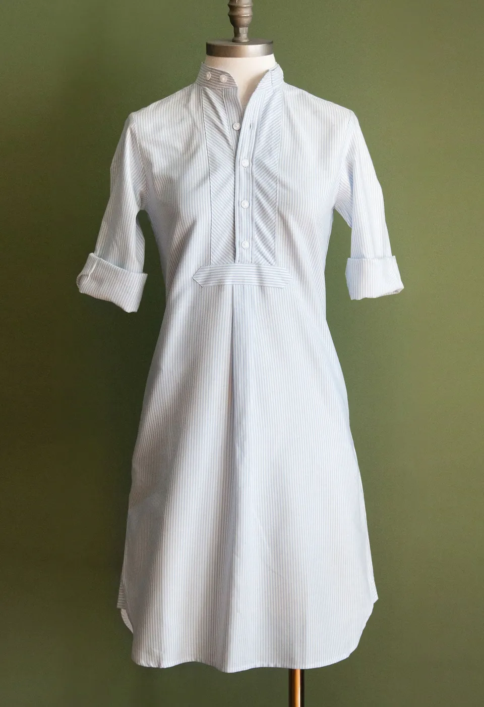 m-nchner-manufaktur-blusenkleid-baumwolle-streifen-gr-38 image 1