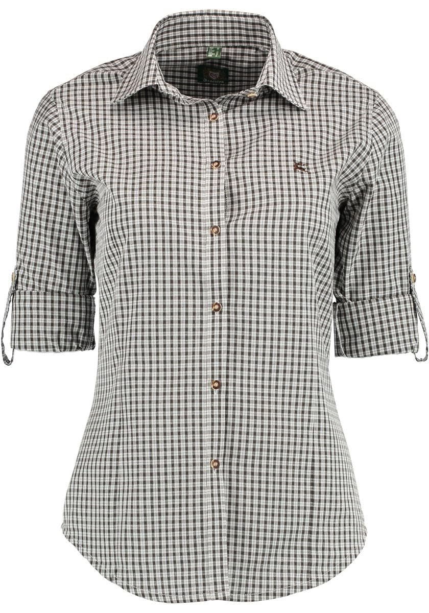 os-trachten-miweyo-trachtenbluse-karo-dunkelgr-n-gr-40 image 4