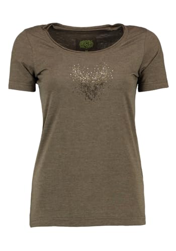 os-trachten-usoti-t-shirt-damen-rundhals-pailletten-hirsch image 3