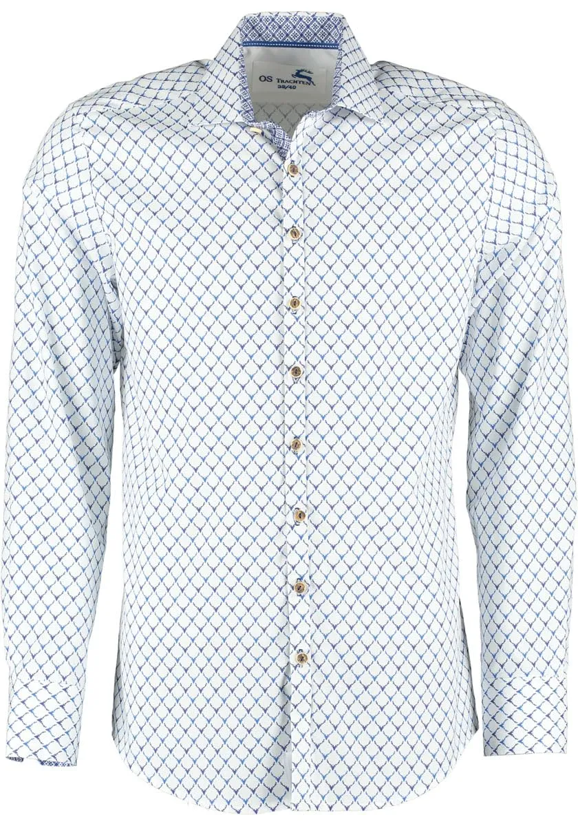 os-trachten-kedase-trachtenhemd-hirschgeweih-slim-fit image 1