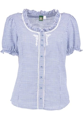 os-trachten-zamara-trachtenbluse-kurzarm-kornblau-puff-rmel image 6