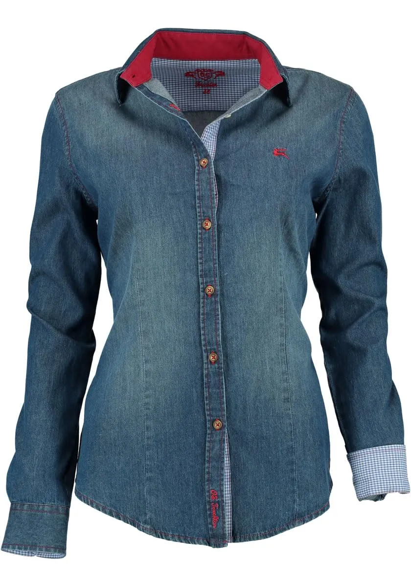 os-trachten-prisi-jeansbluse-denim-used-optik-langarm image 1