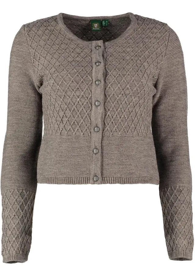 os-trachten-swoyar-damen-strickjacke-32-dunkelbraun-wolle image 1
