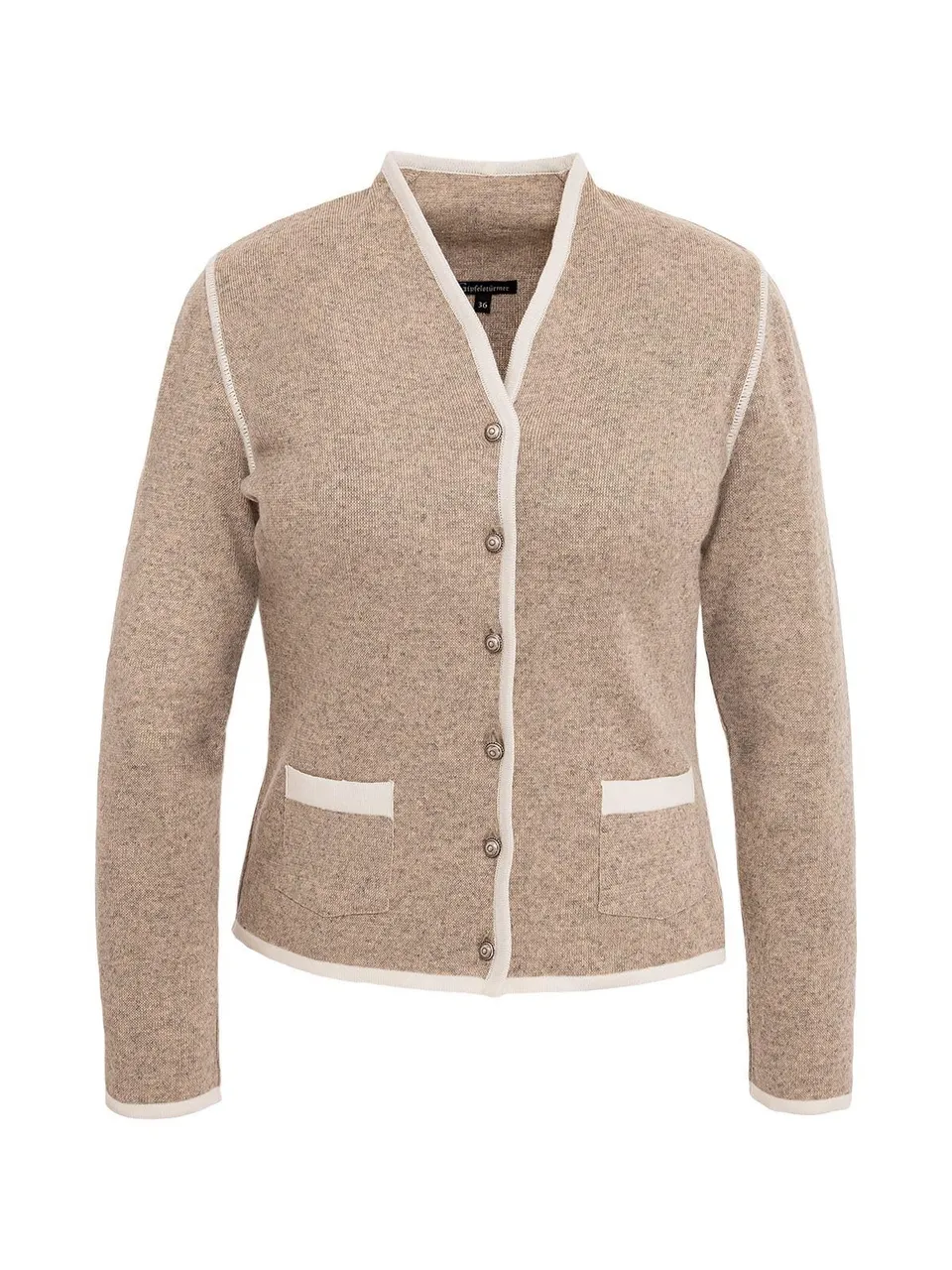 os-trachten-457019-0771-strickjacke-beige-gr-40-schlicht image 1