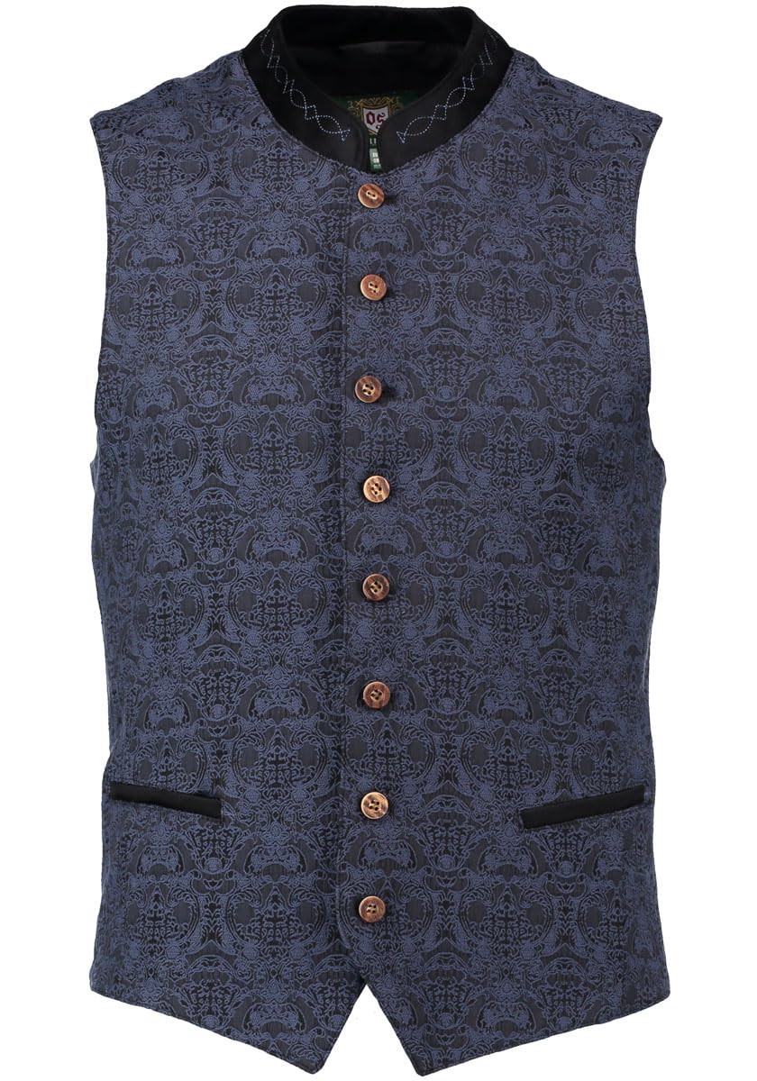 os-trachten-skisvy-trachtenweste-herren-48-khaki-jacquard image 4