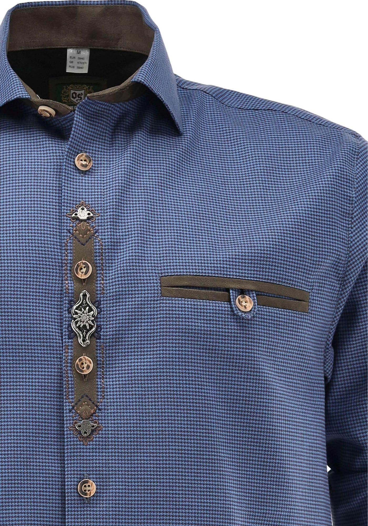 os-trachten-awobu-trachtenhemd-regular-fit-mittelblau-35-36 image 5
