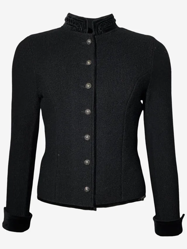 litzlfelder-damen-anja-trachtenjacke-schwarz-schurwolle image 1