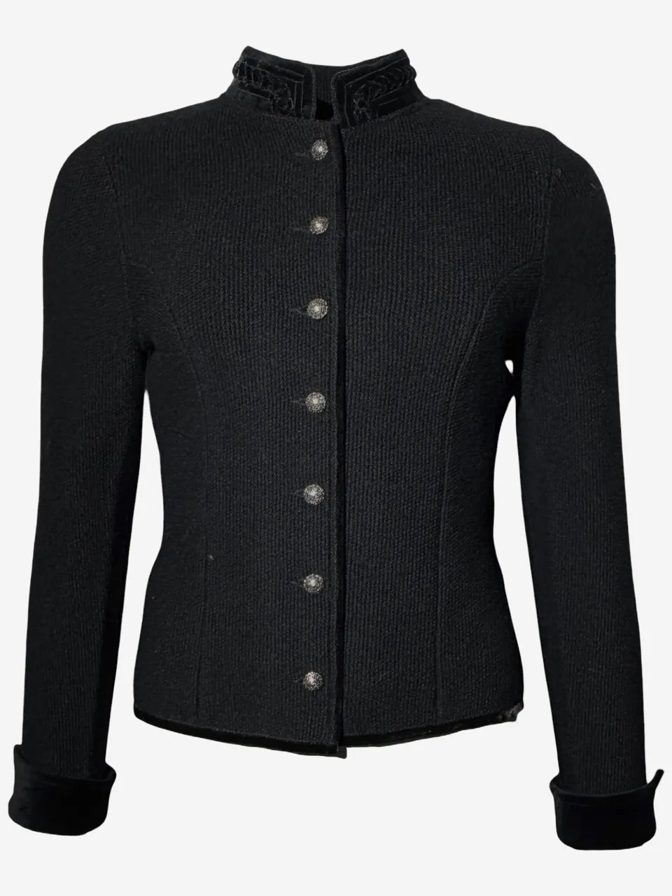 litzlfelder-damen-anja-trachtenjacke-schwarz-schurwolle image 1