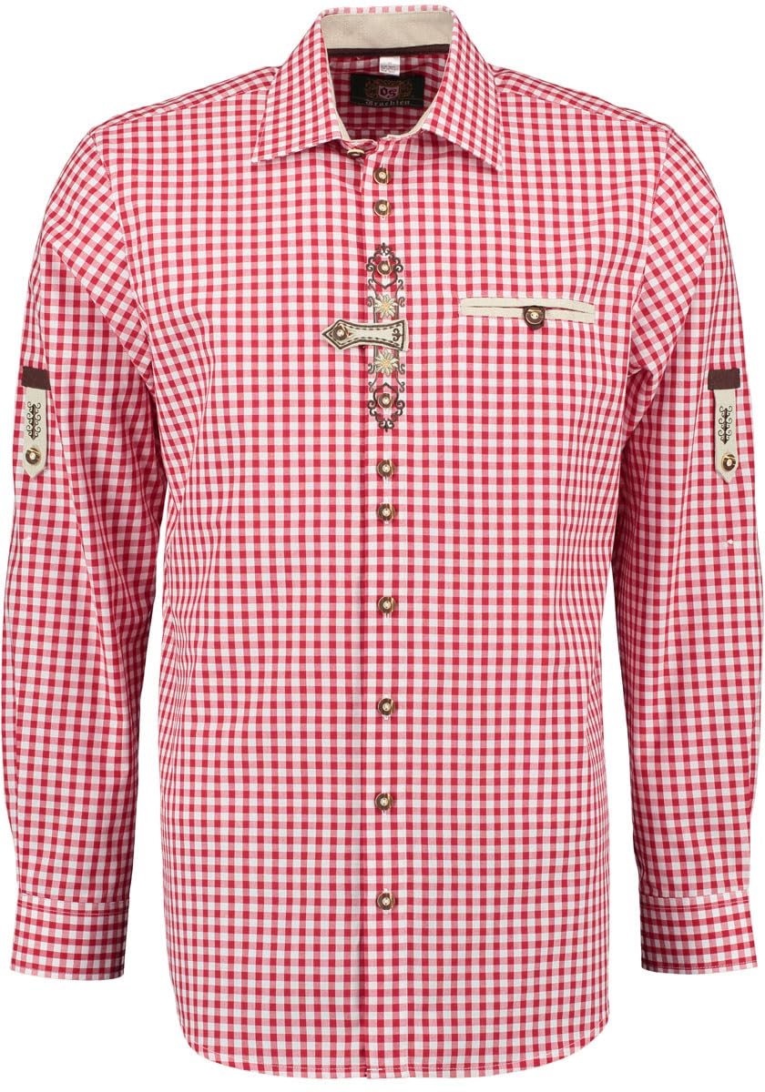 os-trachten-trufu-trachtenhemd-herren-karo-regular-fit image 1