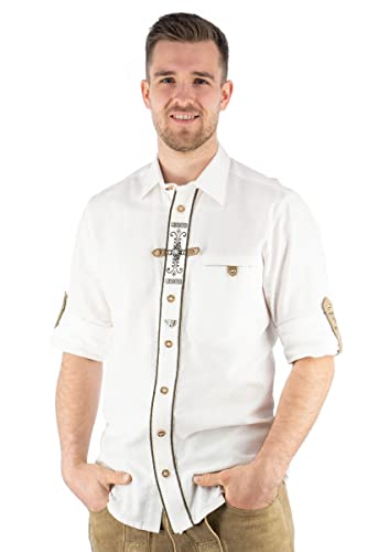 os-trachten-phegin-herren-trachtenhemd-47-48-slim-fit-stickerei image 8