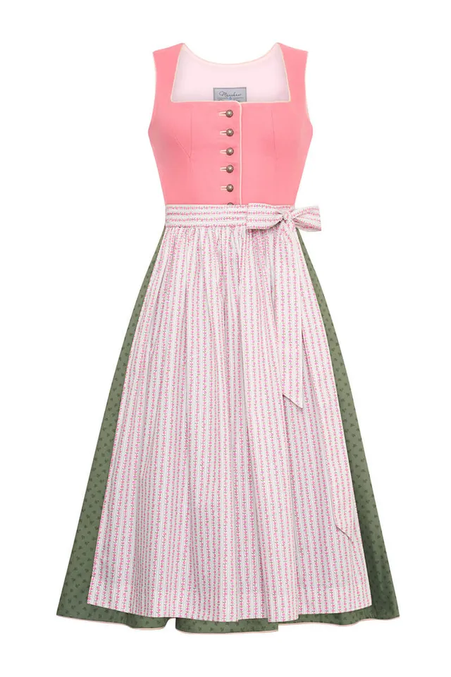 m-nchner-manufaktur-dirndl-fanny-dirndl-leinen-rose-baumwolle image 1