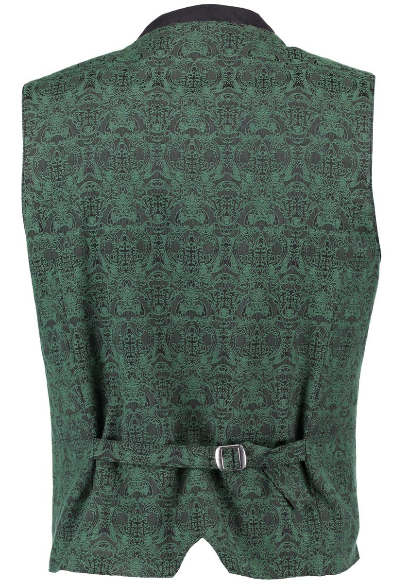 os-trachten-skisvy-trachtenweste-herren-48-khaki-jacquard image 2