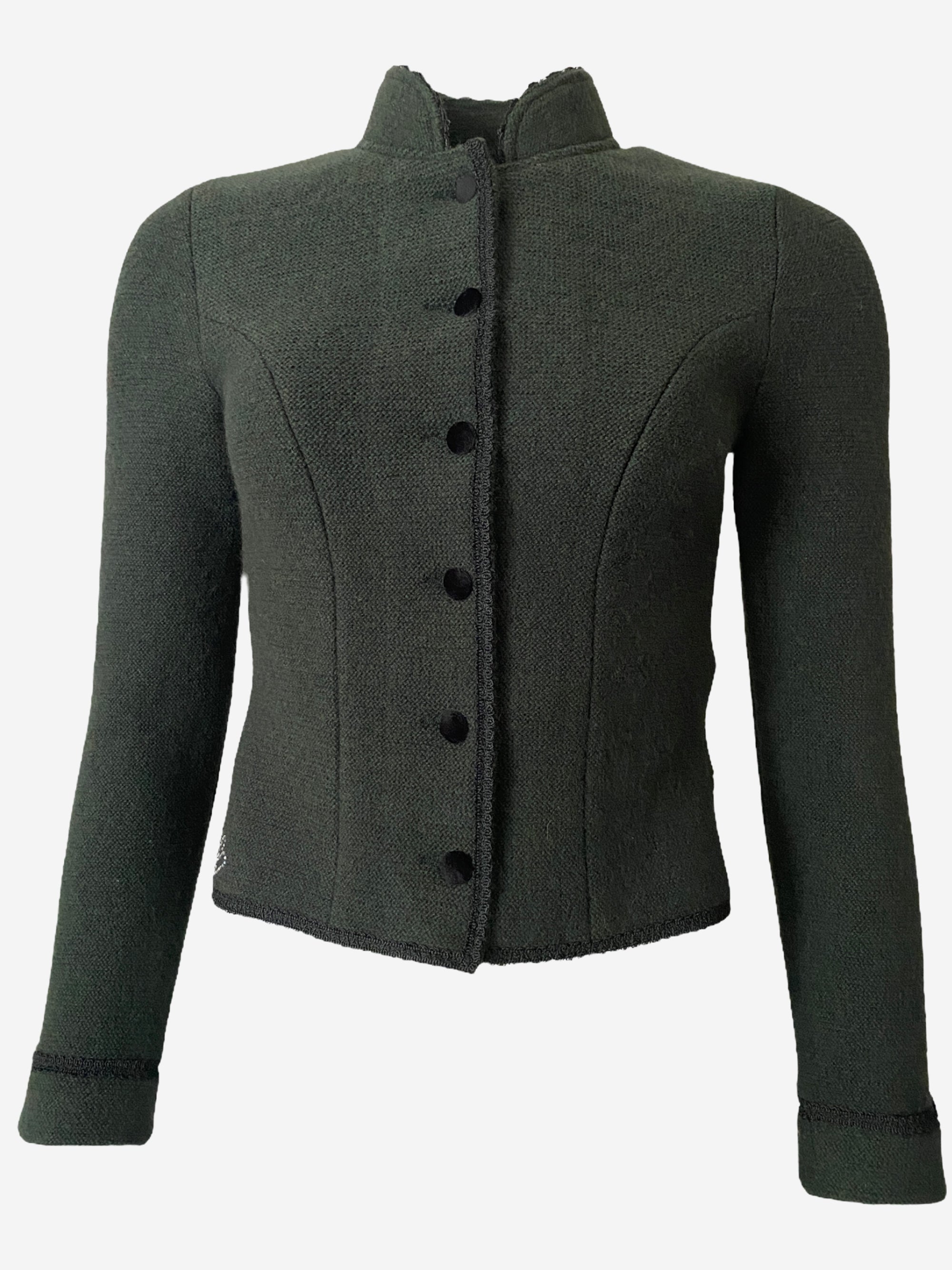 litzlfelder-damen-trachtenjacke-elisa-olivgr-n-merinowolle image 1