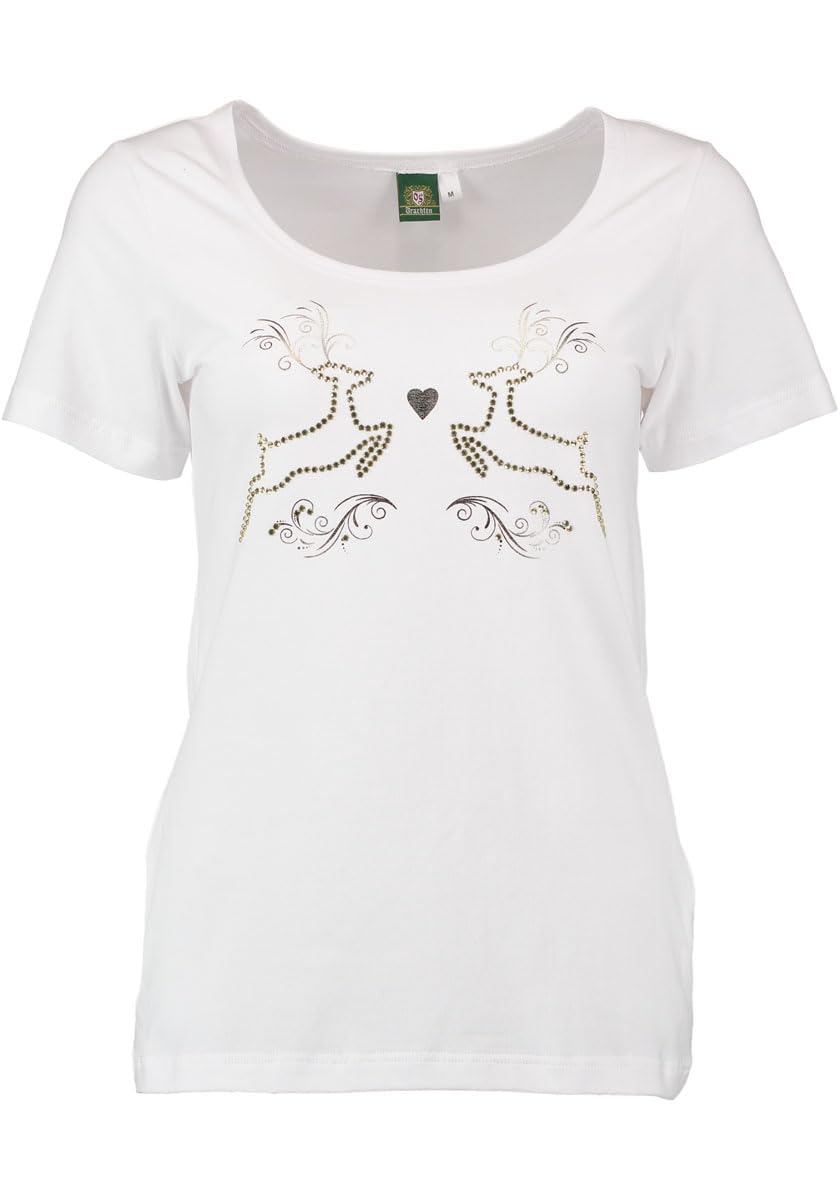 os-trachten-awewa-damen-trachtenshirt-kurzarm-hirsch-druck image 1