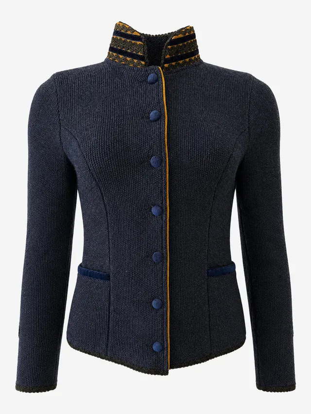 litzlfelder-damen-trachtenjacke-sofia-marineblau-schurwolle image 1