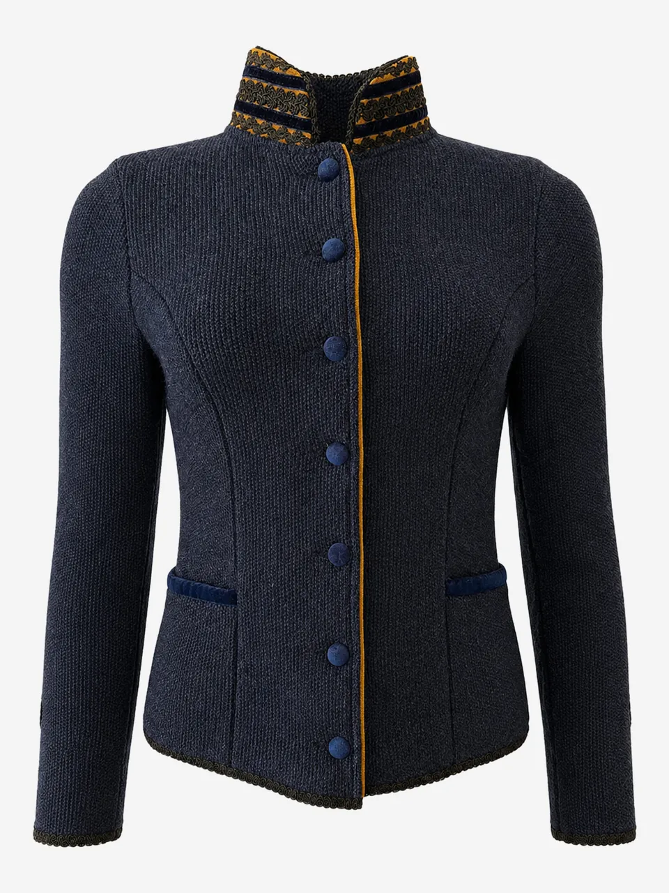 litzlfelder-damen-trachtenjacke-sofia-marineblau-schurwolle image 1