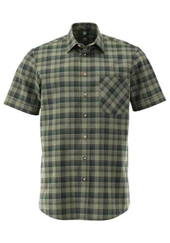 os-trachten-jagdhemd-demid-slim-fit-herren-41-42-kurzarm-karo image 4