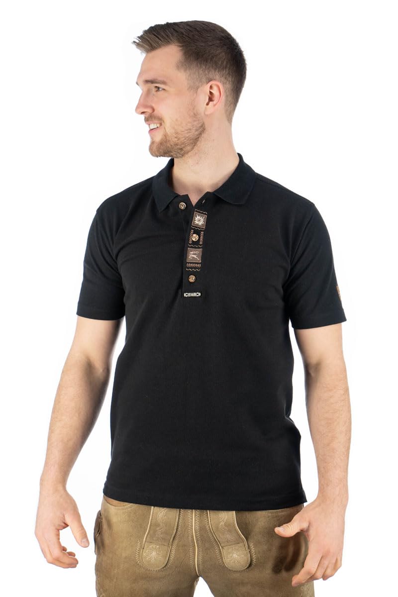 os-trachten-zutao-poloshirt-herren-schwarz-4xl-regular image 2