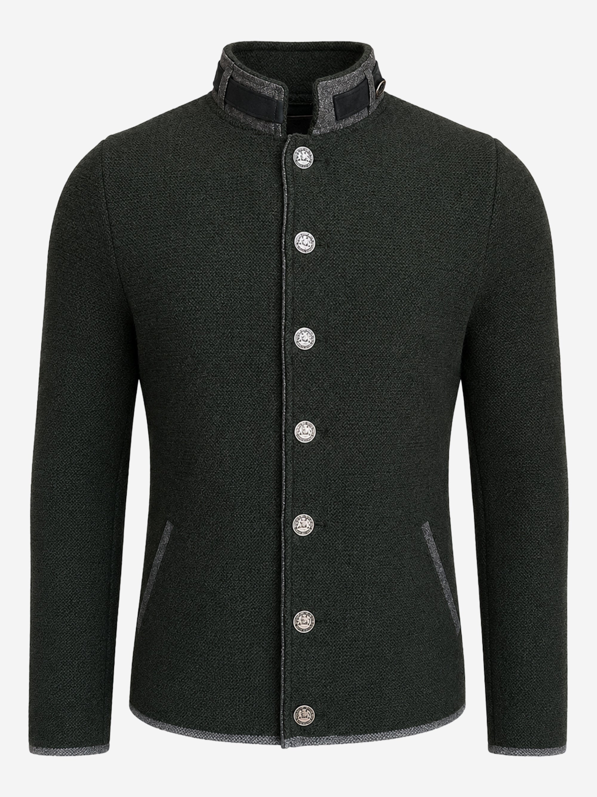 litzlfelder-jonas-strickjacke-herren-olivgr-n-merinowolle image 1