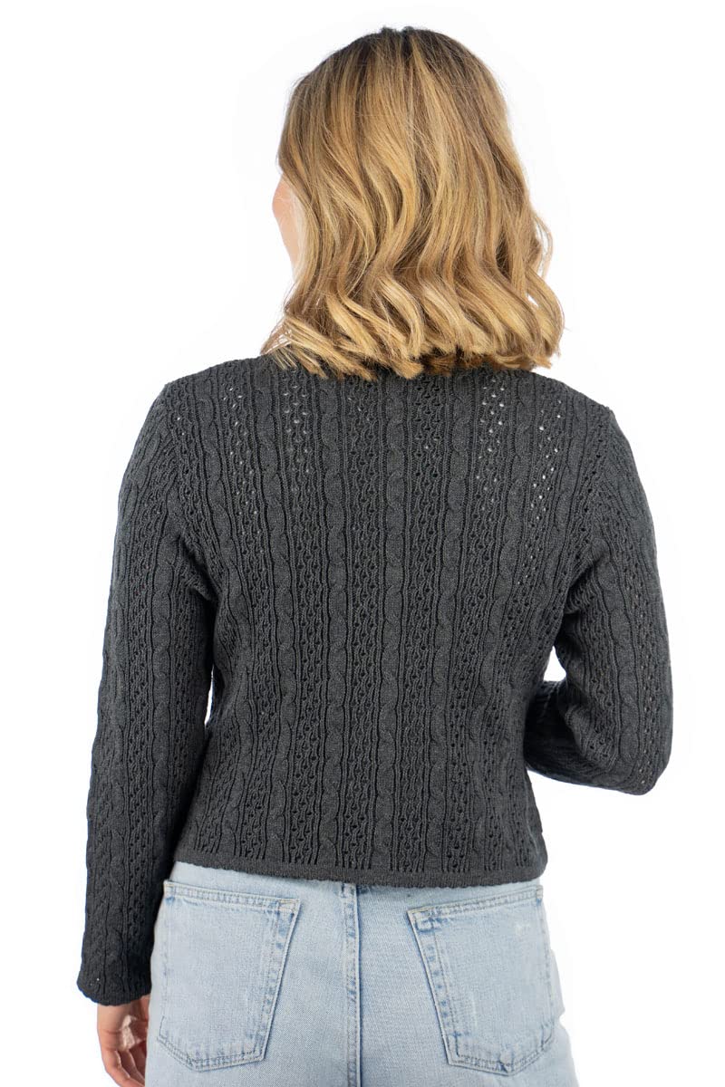 os-trachten-igaza-strickjacke-damen-anthrazit-gr-40-rundhals image 4