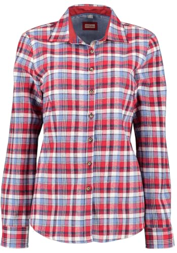os-trachten-lumeru-damen-trachtenbluse-langarm-karo-flanell image 3