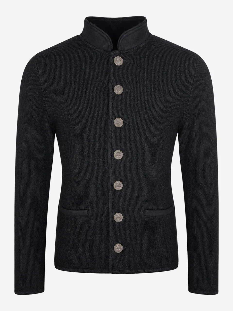 litzlfelder-felix-strickjacke-herren-schwarz-schurwolle image 1
