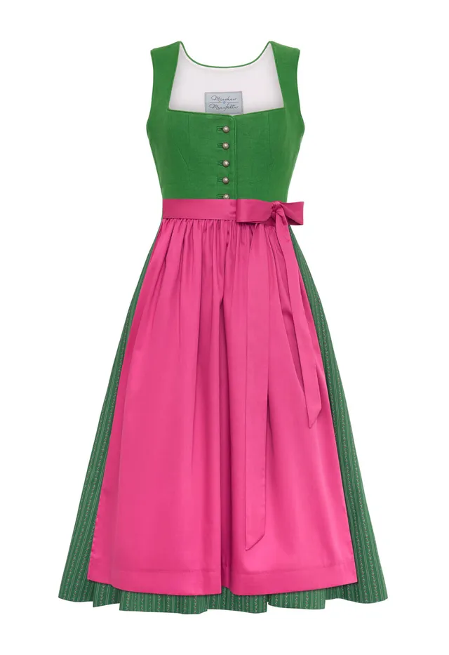 m-nchner-manufaktur-fanny-dirndl-gr-n-pinke-sch-rze image 1