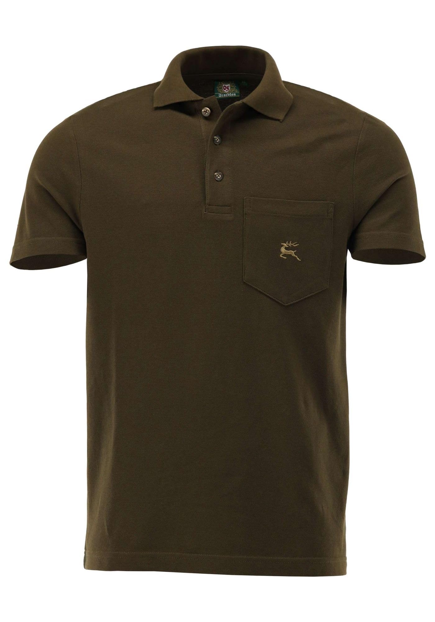 os-trachten-balun-poloshirt-kurzarm-xxl-oliv-baumwolle image 1
