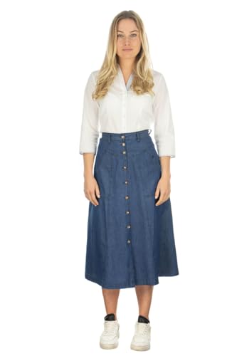 os-trachten-brujus-trachtenrock-damen-denim-wadenlang-40 image 7