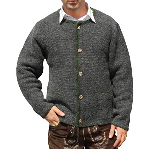 os-trachten-wolljanker-herren-strickjacke-anthrazit-54-xl-wolle image 5