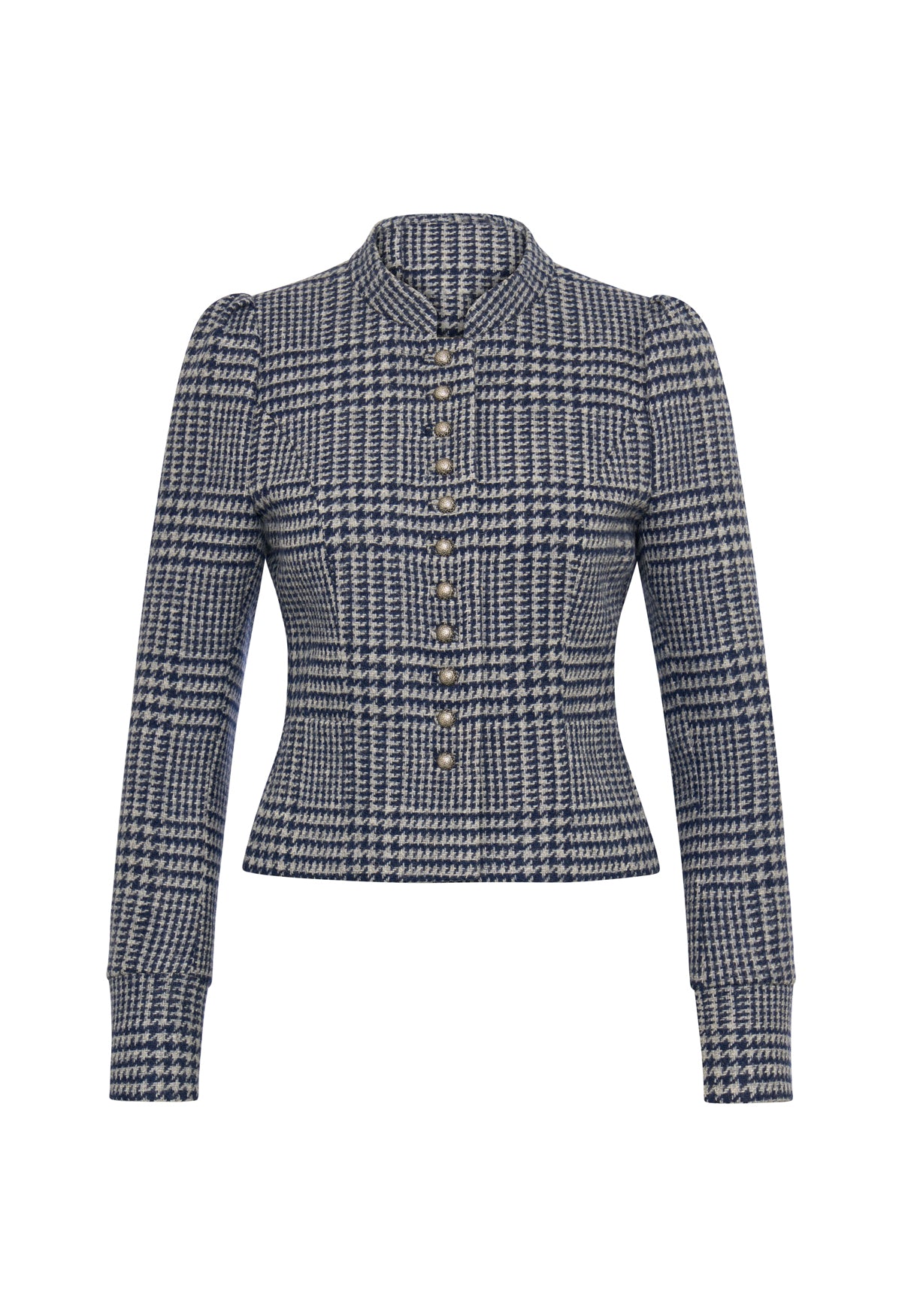 m-nchner-manufaktur-daisy-dirndljacke-hahnentritt-wolle image 1