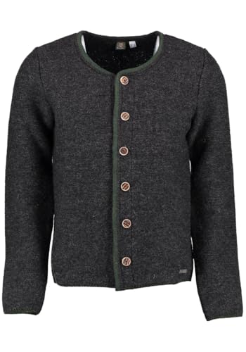 os-trachten-xaluna-strickjacke-dunkelbraun-rundhals-offen image 8