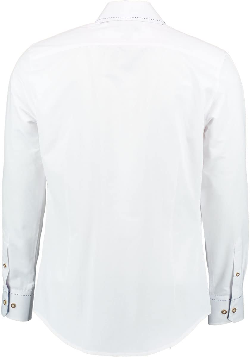 os-trachten-ulmoya-herren-trachtenhemd-wei-slim-fit-45-46 image 2