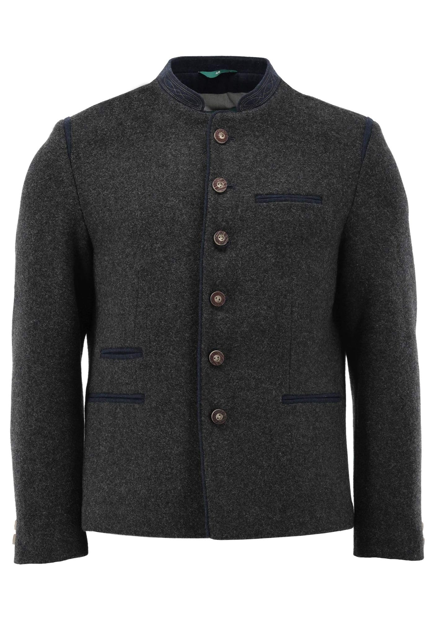 os-trachten-huzam-trachtenjanker-herren-50-anthrazit-slim-fit image 1